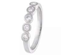 Ring Ring with 5 diamonds zus. approx. 0,30ct