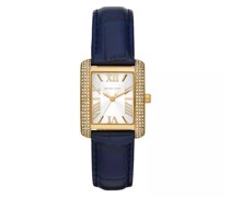 Uhr Emery Three-Hand Croco Leather Watch