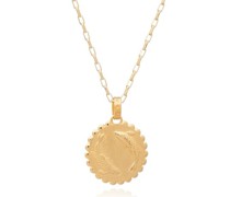 Halskette Statement Pisces Zodiac Art Coin Long Necklace