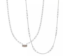 Halskette Necklace Set Cube, silver rhodium plated