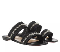 Slipper & Pantoletten Marivodou Flat Mules Raffia Fringes