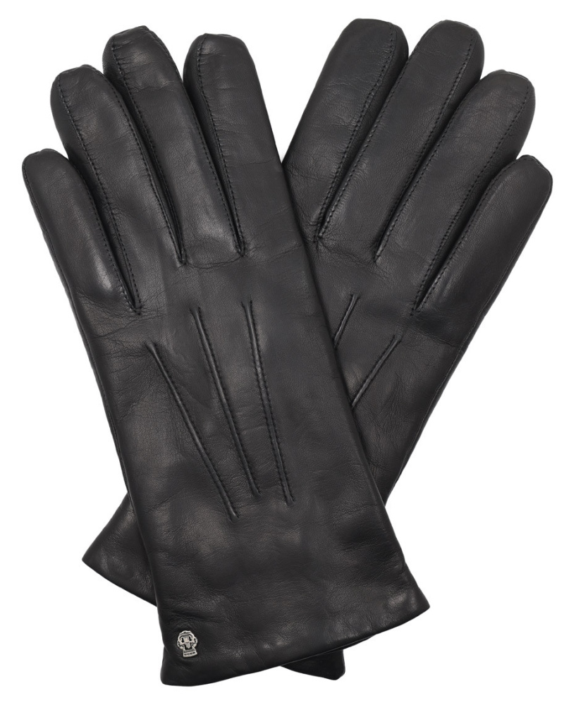 OJ 1598002 Lederhandschuhe – 2er Set, Schwarz, Aus Schafsleder Mit Carbon-Einsatz, Größe XL