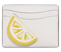 Portemonnaie Lemon Drop Lemon Appliqued Saffiano Leather Card H