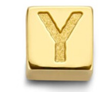 Anhänger Y Gold Le Carré Felie 14 Karat Cube Charm