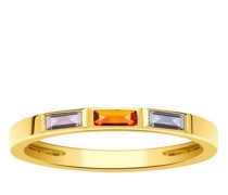 Ring Seoul Ring with Iolite Citrine Amethyst