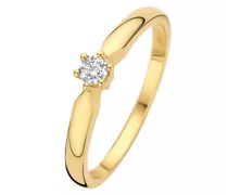 Ring De la Paix Sybil 14 karat ring  diamond 0.10 ct