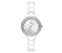 Uhr Emporio Armani Three-Hand White Ceramic Watch