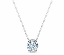 Halskette Lab Grown Diamond Half Iris Round Necklace