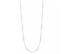 Halskette Necklace Cube 55cm, silver rhodium plate