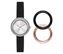 Uhr Sasha Three-Hand Stainless Steel Watch and Top Rin