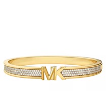 Armband 14K Gold-Plated Brass Pavé Bangle Bracelet