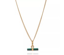 Halskette Mini Malachite T-Bar Necklace