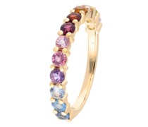 Ring Ring with 12 multicolor gemstones zus. approx. 1,6