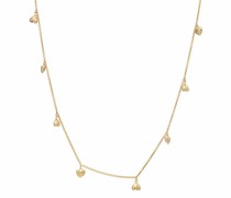 Halskette Untamed Deco Hearts Gold Necklace