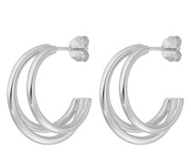 Ohrringe Earring Triple, Silver rhodium plate