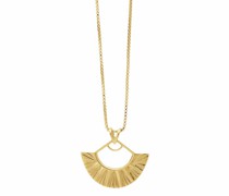 Halskette Medium Deco Fan Gold Necklace