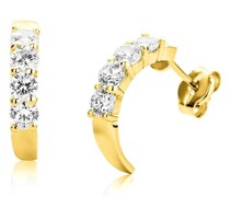 Ohrringe Ladies' Cubic Zirconia Hoop Earrings