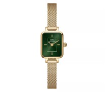 Uhr Dw Quadro Mini  Evergold G 15X18Mm Emerald Sunray
