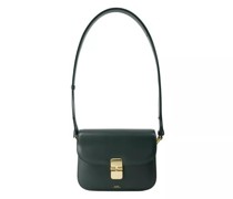 Shopper Grace Small Shoulder Bag - Leather - Green