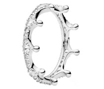 Ring Clear Sparkling Crown Ring