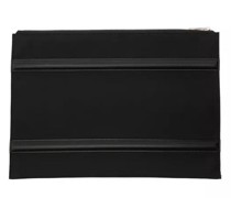Kleine Handtaschen Black Pouch With Harness Detail In Nylon