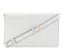Crossbody Bags Femme Forte Charlena White Calfskin Leather Crossb