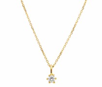 Halskette pendant/chain 375 YG 1 diamond ca. 0,10 ct. H-si