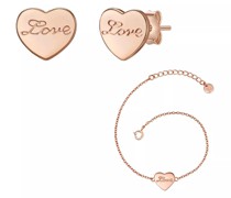 Ohrringe Set bracelet + ear studs sterling silver