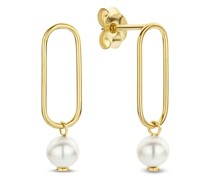 Ohrringe Belleville Luna 14 Karat Ear Studs With Freshwater