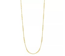 Halskette Necklace Cube 55cm, silver gold plate