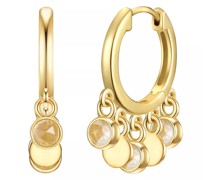 Ohrringe Hoop earring sterling silver moonstone