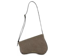 Shopper Mini Curve Hobo Bag - Grey/Black - Denim