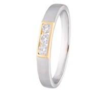 Ring Ring with 3 diamonds zus. 0.21ct