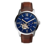 Uhren Automatic Leather Watch