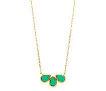Halskette Necklace Teardrop Triple Agate