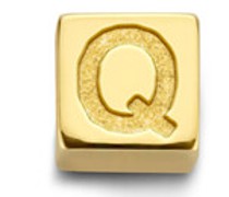Anhänger Q Gold Le Carré Felie 14 Karat Cube Charm