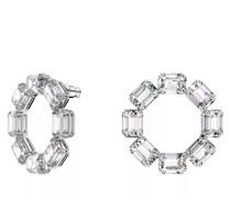 Ohrringe Millenia hoop Octagon cut Rhodium plated