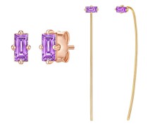 Ohrringe Set drop earrings + ear studs sterling silver zirc