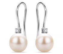 Ohrringe 18KT Earrings with Diamonds and Pearls