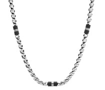 Halsketten Marble and Steel Beaded Necklace