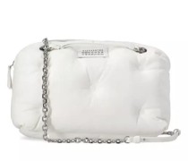 Shopper White Smooth Leather Shoulder Bag And