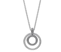 Halskette Signature Pavé & Perlen Anhänger & Halskette