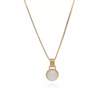 Halskette Round Mother of Pearl Cabachon Necklace
