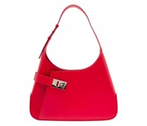 Umhängetaschen Red Hobo Shoulder Bag With Asymmetric Pocket And G