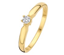 Ring De la Paix Sybil 14 karat ring  diamond 0.10 ct
