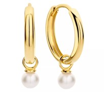 Ohrringe Belleville Luna 14 karat hoop earrings with freshw
