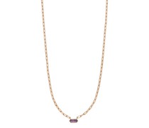 Halskette Necklace Cube, Amethyst, silver rose gold plate
