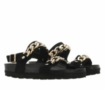Sandalen & Sandaletten Claq Velour Gold