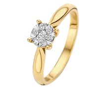 Ring De la Paix Hanaé 14 karat ring  diamond 0.14 ct