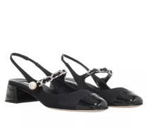 Pumps & High Heels Slingback Pumps In Gabardine And Patent Leather